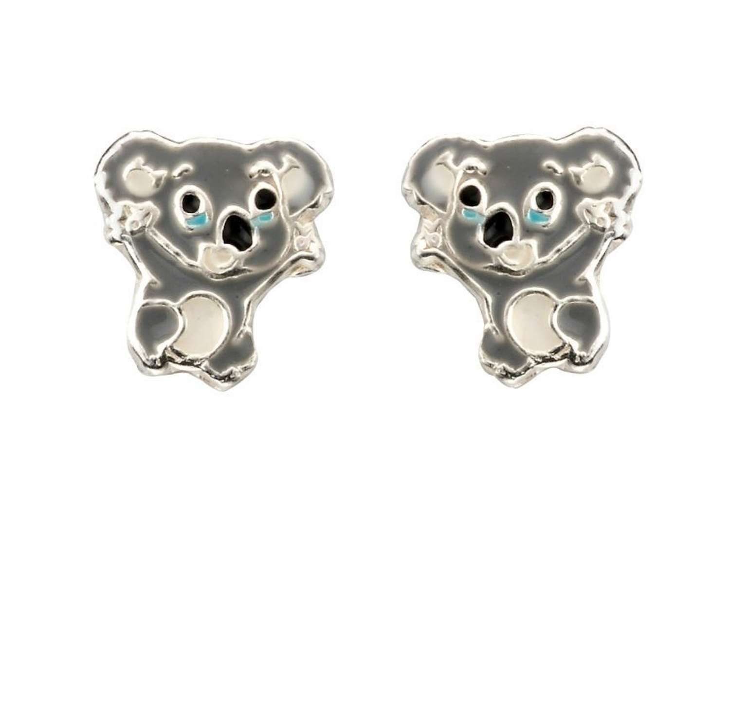 Enamel Koala Stud Earrings